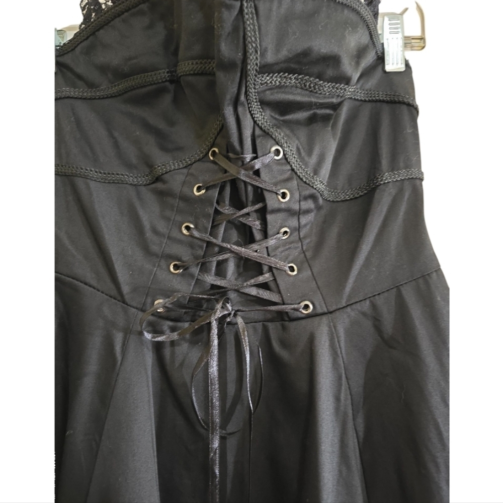 NWT Hearts & Roses UK Bustier Cocktail Dress 50s Pinup Rockabilly Retro Punk - Picture 4 of 11